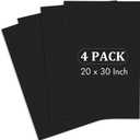 Elcoho 4 Pack Black Foam Board 20 x 30 Inch Thick Foam Core Board for Projects, Double-Sided Acid-Free Foam Poster Boards for Graduation DIY, Painting, Displaying, School and Craft Projects