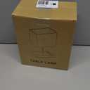 Kakanuo Fully Dimmable Nightstand Lamp for Bedroom with USB C Ports, Grey Small Bedside Table Lamp with Charging Outlets and Phone Stands, Wooden Desk Lamp for Living Room, LED Bulb Included