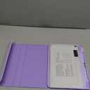 Soke for iPad (A16) 11th/10th Generation Case with Keyboard(2025/2022)-7 Color Backlight Wireless Detachable Folio Keyboard Cover with Built-in Pencil Holder for iPad 11/10.9 Inch, Lilac