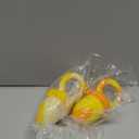 NatureBond Baby Food Feeder/Fruit Feeder Pacifier Nibbler (2 Pack) - Infant Teething Toy Teether Weaning in Appetizing Colors | + Additional Silicone Sacs (Sunshine Orange and Lemonade Yellow)