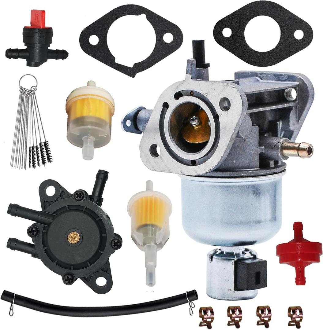 15003-7081 Carburetor Fit for Kawasaki FH580V FS541V FR600V FS600V EngineFit for John Deere X300 X300R Replace for 15004-0818 15004-0822 15004-7053 15004-7060 Carb With Fuel Pump