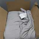 CozyLux King Size Comforter Set Light Grey - 7 Pieces Bed in a Bag King, Luxury Soft Bed Set for All Seasons, Bedding Set with Down Alternative Comforter, Sheets, Pillowcases & Shams