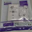 VCE Ethernet Wall Plate (UL Listed), 1-Port Cat6 Female to Female Wall Jack, Keystone Wall Plate with RJ45 Keystone Inline Coupler, White (2-Pack