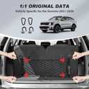 Karltys Envelope Style Cargo Net for 2021-2024 2025 2026 Kia Sorento, Heavy Duty Rear Trunk Mesh Cargo Net for 2025 Sorento Accessories, Elastic Mesh Netting Organizer with Metal Hooks