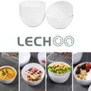 Melamine Cereal Bowls - 23oz White Bowls, Soup Bowl, 6PCS Salad Bowl, Set of 6, Unbreakable, Dishwasher Safe, White