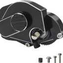 Transmission Gearbox with Gear Fit for 1/24 Axial SCX24 RC Crawler Aluminum Alloy Black