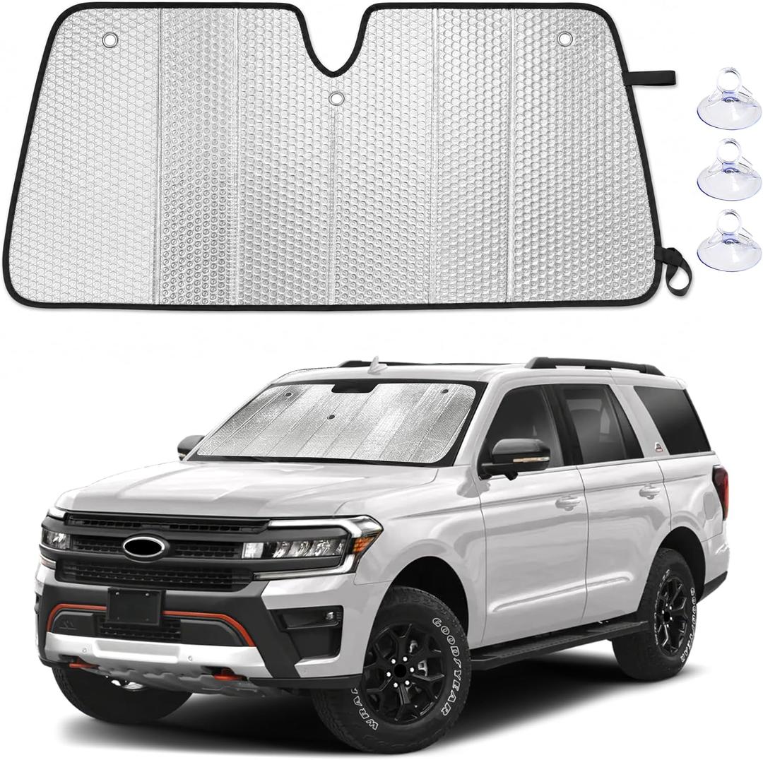 EcoNour Foldable Sun Shade Fit for Ford Expedition 2018-2023 2024 2025