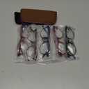 NORPERWIS 5 Pairs Reading Glasses - Standard Fit Spring Hinge Readers Glasses for Men and Women (Black Purple Red Blue Brown, 3.50, Medium)