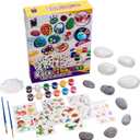 Fun Express DIY Rock Painting Kit for Kids, All in One Kids Craft Kit, Birthday and Everday Gifts, Great for Creative Acitivity for Home and School
