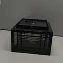 SLAWA Outdoor Post Caps Lights Modern Square Fence Pillar Lamps Waterproof Lawn Column Cap Lamp Courtyard Stainless Steel Housing Light Deck Post Light Fixture with Pier Mount Yard Pedestal Light (25cm)