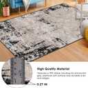 Area Rug, Washable and Non-Slip 3'x5' Painting Vintage Black Abstract Paint Old Living Room Rug, Indoor Entryway Door Mat, Floor Mat Carpet for Bedroom, Kitchen Laundry, Bathroom