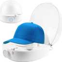 Hat Cleaner, Automatic Hat Steamer Shaper, Cap Care Machine Cleaner, Steam Cleaning & Ironing and Fast Drying for Baseball Caps, Bucket Hats, Felt Hats (Blue)