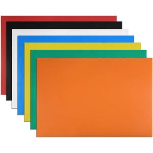uxcell 7 Pcs Dry Erase Magnetic Strip 11.7" x 8" Magnetical Sheet Labels Stickers Writable Colorful for Whiteboards Refrigerator and Crafts