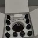 InnoGear Aromatherapy Diffuser & 10 Essential Oils Set, 400ml Diffuser Ultrasonic Diffuser Cool Mist Humidifier with 4 Timers 7 Colors Light Waterless Auto Off for Valentine's Gift, Dark Wood Grain