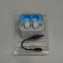 Skullcandy Mod Wireless Earbuds, Bluetooth Headphones, Up to 32 Hours Battery, Noise Isolating Fit, Sweat and Water Resistant, Microphone for iPhone Android - Light Grey/Blue