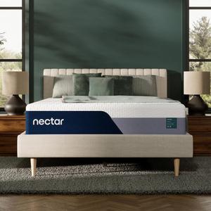 Nectar Premier 13 Queen Mattress - Medium Firm - Contouring Memory Foam - Cooling Upgrade - 2 Pressure Relief Layer - Mattress in a Box - 365-Night Trial & Forever 
