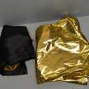 Morph Mc Hammer Costume - Mens 80s & 90s Rapper & Disco Pants Costume, Gold Mc Hammer Pants (Medium)