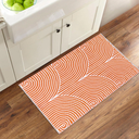 Tiffasea Front Door Mat 2'x3' Fall Welcome Mat Indoor Outdoor Rugs Doormat | Machine Washable Small Area Rug Entryway Rug Cotton Woven Reversible Floor Mats for Bedroom/Bathroom/Kitchen Orange&White