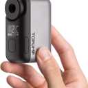 Tiny Pump Mini Bike Tire Pump with Gauge, 120PSI Portable Electric Bicycle Air Pump, Auto Stop, Type-C Rechargeable Battery with Presta and Schrader Valve