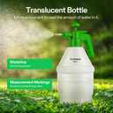 VIVOSUN 50oz Pump Sprayer, Handheld Garden Water Sprayer Bottle with Adjustable Brass Nozzle, for Spraying Plants, Flowers, Weeds and Cleaning, Green