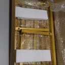 Wokceer Wedding Arch Backdrop Stand Square 7.2 x 7.2 FT Wedding Arches for Ceremony Metal Balloon Arch Frame for Wedding Birthday Party Garden Arbor Anniversary Event Decor (Gold)