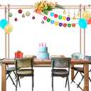 Beyeutao Wooden Table Rod Stand with Clamps Adjustable Over the Table Rod Stand 15-47" Tall 15-74" Length 2 Pack Wedding Arch Frame Party Decorations Anniversary Wedding Birthday Christmas