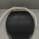 Angel Shield Toilet Seat with Zinc Alloy Hinges Quiet-Close Quick-Release Wood Molded UV Lid Easy Clean(Round,Black)