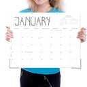 3 x GuassLee Horizontal Desk Calendar -Months Planner from Jun to Dec Simple Glue Desk Calendar with To-Do List Premium Paper Binding for Family Business Appointment Planning 2024-2025