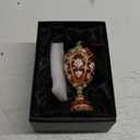 Painted Enameled Faberge Egg Style Decorative Hinged Jewelry Trinket Box Unique Home Decor - 14.3 * 6.5cm