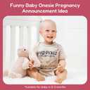 BIBIBLISSBABY First Grandchild Coming Soon Pregnancy Announcement Infant Bodysuit,New Pregnancy Announcement Gift for Grandma,Grandpa,Husband,Aunt,Family(0-3 months,Blush)