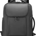 Carry On Backpack,17.3" Travel Backpack with Shoe Compartment,50L Wheeled Backpack Carry On Luggage,Laptop Compartment & USB Charging Port & TSA Approved Lock for Business,Black
