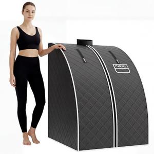 Portable Personal Steam Sauna Spa for Relaxation at Home, 60 Minute Timer, 1000 W Steam Generator, Chair Included (Grey)