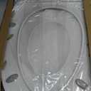 1M Family Toilet Seat, Patented Slow Close & Quick Releasing Technology, Anti-Wiggling, Easy to Install and Clean, Standard Elongated with Toddler Seat Built In (1 Piece)