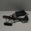 Dan Technology 500 hot Comb,60 Min Auto-Off Hair Straightener Comb,7 Temperatures Adjustable Ceramic hot Comb,Electric Pressing Comb for Natural Black Hair (Gold)