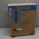 JollyPack 4 Pack Clear Stackable Storage Drawers, Easy to Assemble Multi-Use Bathroom Organizers and Storage, Suitable for Vanity, Bathroom, Makeup, Under Sink, Office, Kitchen and Pantry