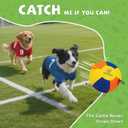 Herding Ball for Dogs, 10'' Dog Training Soccer Ball with Straps for Australian Shepherd, Border Collie, Cattle Dog, Small & Medium Breed Outdoor Play