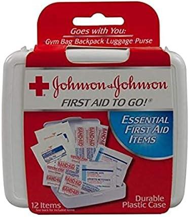 Set of 2 Pack, Johnson & Johnson First Aid to Go- Mini First Aid Kit