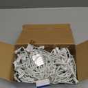 BEEWIN 200 Christmas Icicle Lights, Warm White Clear Bulbs with 23FT Long White Wire, Professional Grade String Lights for Indoor & Outdoor,Xmas,Party, Patio, Courtyard, Window, Fence, Trees Decor