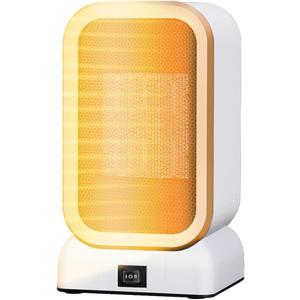 Space Heater for Indoor Use, 1000 Watts High Output & 2 Speeds, Electric Small Heater for Office Desk Home (White) (White)