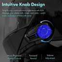 Motorcycle Helmet Bluetooth Headset, B2X Helmet Communication System Motorcycle Bluetooth Intercom with Noise Cancellation, Music Playback - for Dirt Bikes and Motorbikes 2 Pack