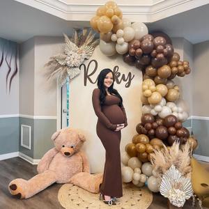 Brown Balloons 5 Inch, 60Pcs Small Light Brown Balloon Coffee Chocolate Latex Balloons 5'' Mini Matte Tan Caramel Mocha Helium Balloons for Birthday Wedding Boho Baby Shower Party Decorations