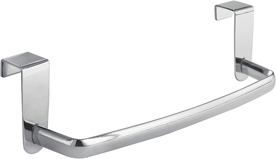 iDesign Axis Over-the-Cabinet Kitchen Dish Towel Bar Holder - 9", Chrome