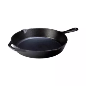 Lodge 13" Cast Iron Skillet Black: Induction & Oven Safe, 13.25" Diameter, 10.5 lbs, Hand Wash, Broiler-Safe