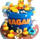 Yellow Duck Cake Topper Rubber Duck Cake Decorations Rubber Duck Themed Birthday Party Decorations Cute Little Duckie Cupcake Toppers Baby Shower Decor