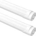 Fluorescent Light Bulbs 48 Inch, T8 LED Bulbs 4 Foot Type A+B, 24W 3200LM 4100K Cool White, F32T8 or F40T12 LED 4FT Replacement, Plug and Play or Ballast Bypass, Double or Single End Powered, 2-Pack