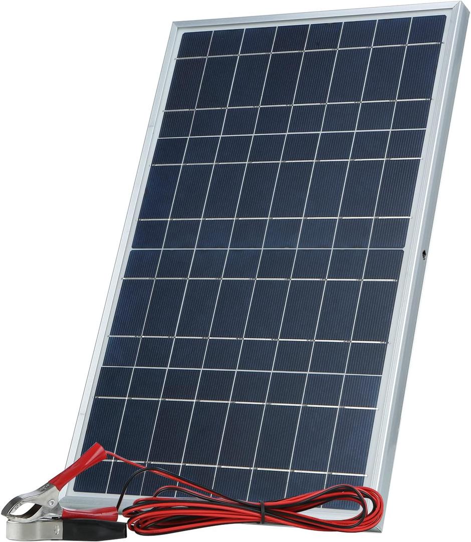 Solar Panel, Lixada 30W Portable Solar Panel Kit Set, IP65 Waterproof with Alligator ClipSolar Cell Solar Panel for Home Outdoor Camping, Travel