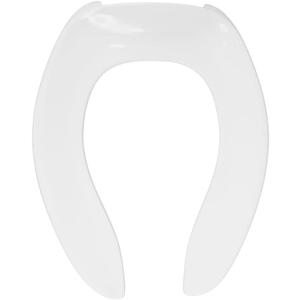 Centoco Elongated Toilet Seat, Open Front, Heavy Duty Commercial, White