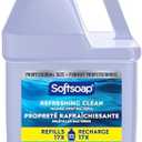 Softsoap Antibacterial Liquid Hand Soap Refill, Refreshing Clean, Moisturizing Hand Soap, (2pk) 1-Gallon,White