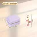 Portable Travel Small Jewelry Organizer and Storage with Detachable Pendant Present for Girls and Women,Jewelry Box in Purper Color