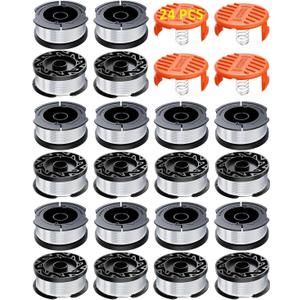 24 Pack Weed Eater String Compatible with Black+Decker, AF-100 0.065" 30ft
Automatic Feed, Perfect Fit, Weed Eater Spool, String Trimmer Replacement Spool for Black&Decker, 20 Spool+4 Cap+4Spring